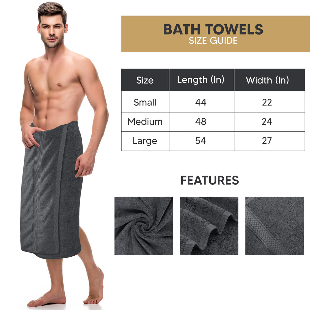 Utopia Towels 4 Pack Premium Bath Towels Set, (27 x 54 Inches) 100% Ring Spun Cotton 600GSM, Lightweight and Highly Absorbent Quick Drying Towels, Perfect for Daily Use (Grey)