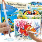 QUOKKA 10PACK Water Painting Dementia Activities for Seniors - Tropics Vacation Memories - Alzheimers Products for Elderly - Activities for People with Dementia - Crafts for Seniors