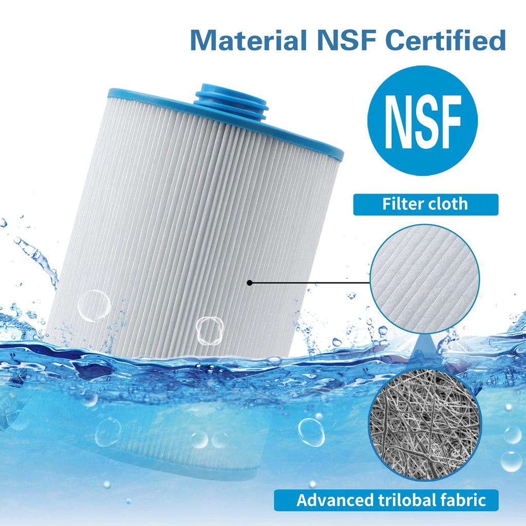 Mamokin PWW50 Spa Filter, Replaces 6CH-940，Filbur FC-0359, 817-0050, 25252, 03FIL1400, PWW50P3(NOT PWW50P4), (1 1/2" Coarse Thread), Waterway Front Access Skimmer, SAE Thread Hot Tub Filter 2 Pack