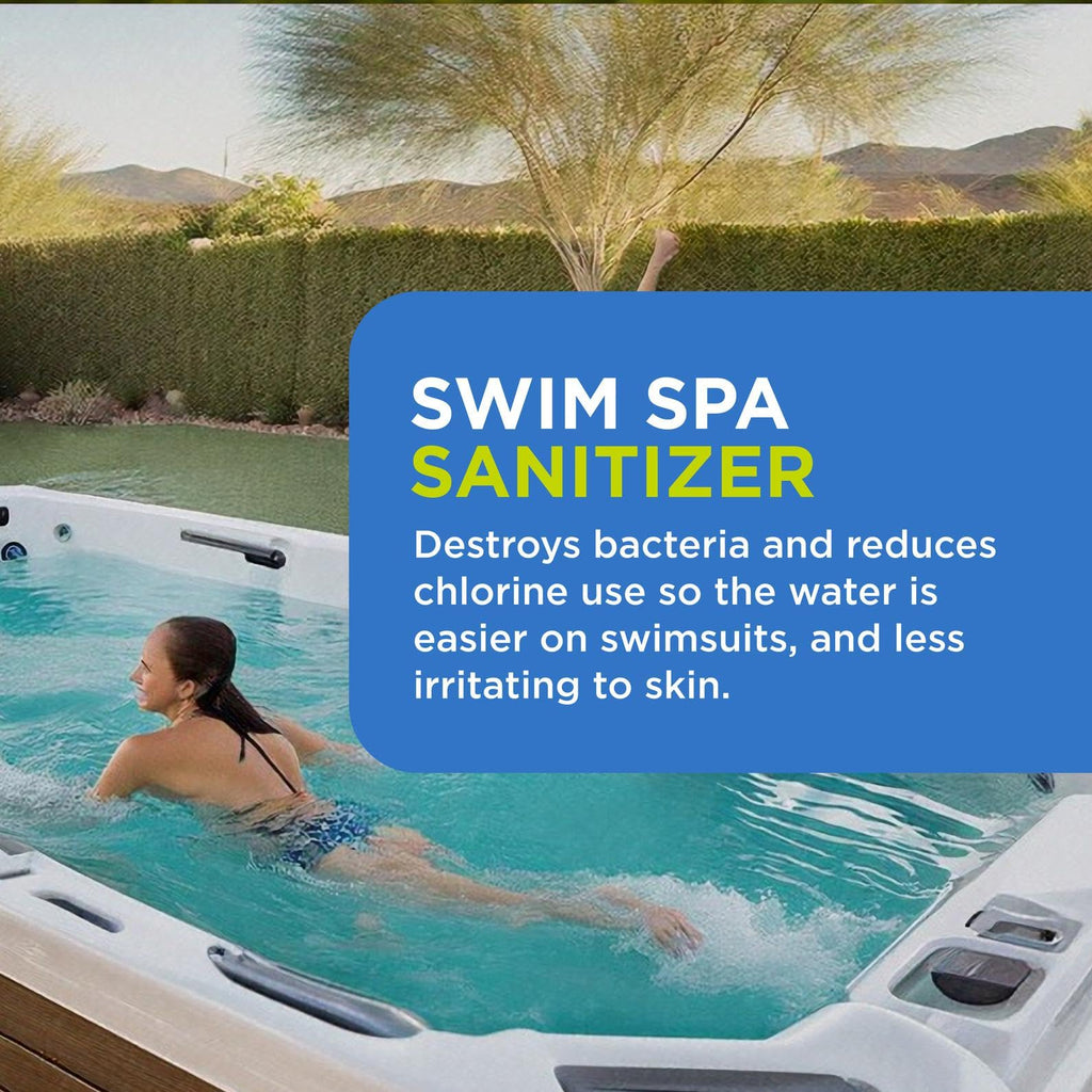 FROG @Ease Floating System for Swim Spas - Quick & Easy Self-Regulating Swim Spa Sanitizer - Swim Spa Maintenance System with Sanitizing Minerals & SmartChlor Technology