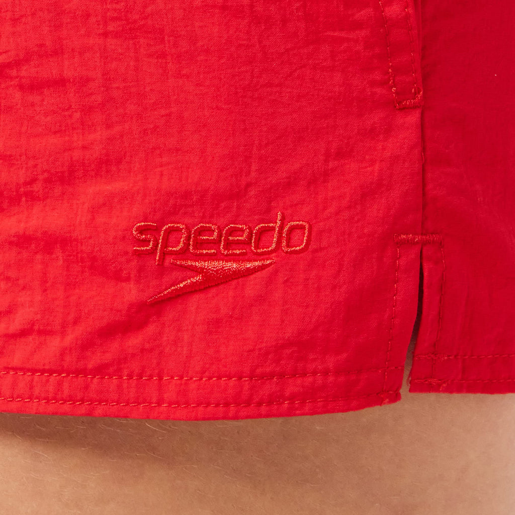 Speedo Women's Essential Watershort Swimming Trunks | Ladies Swim Shorts, Fed Red, XS