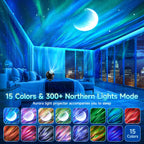 Staryou Birthday Gifts Galaxy Projector for Teen Girls & Boys, 375 Lights Aurora Light Projector with 15 White Noise, Bluetooth Speaker, Trendy Stuff Night Light Bedroom Decor, Led Lights for Bedroom