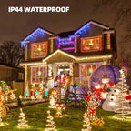 Warm White Christmas Lights, 2 Pack Total 40FT 200 Count Incandescent Christmas Mini Tree String Lights, Waterproof Christmas Decorations for Outdoor Indoor Xmas Patio Home Party Garden Yard Decor