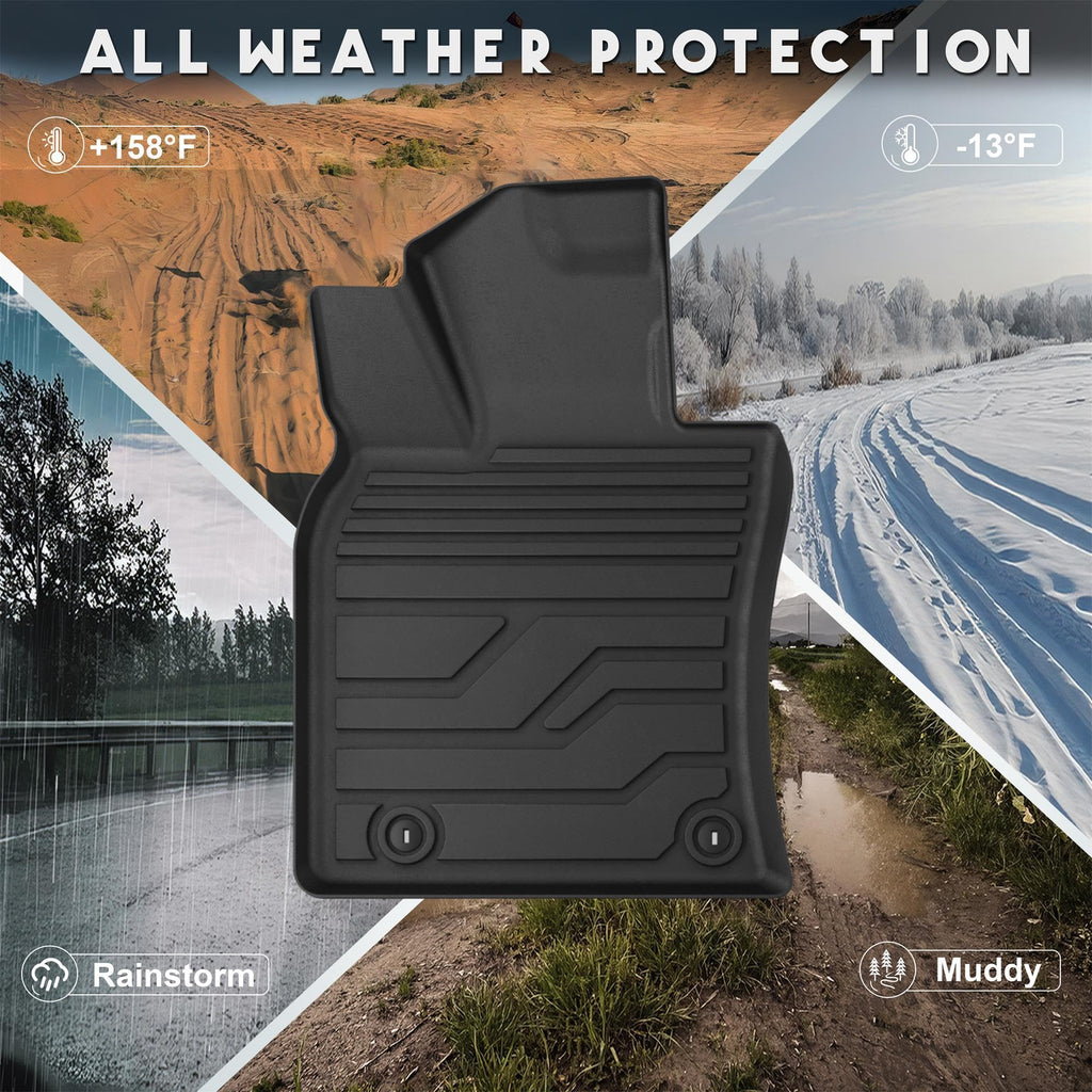 KARPAL Floor Mats Fit for Toyota Camry 2025 2026 (Including Hybrid), Custom Fit All Weather TPE Camry Accessories 1st & 2nd Row Floor Liners