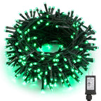 Brizled Green Christmas Lights, 78.74ft 240 LED Mini Lights String, Connectable Outdoor Christmas Lights, Plug-in 8 Modes Indoor Fairy Lights Waterproof for Xmas Tree St. Patricks Day Party Decoration