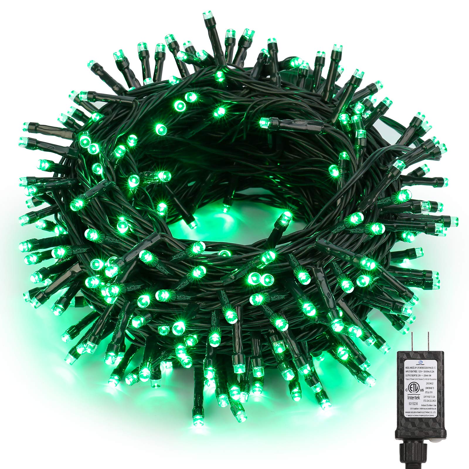 Brizled Green Christmas Lights, 78.74ft 240 LED Mini Lights String, Connectable Outdoor Christmas Lights, Plug-in 8 Modes Indoor Fairy Lights Waterproof for Xmas Tree St. Patricks Day Party Decoration