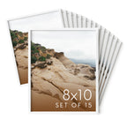 HAUS AND HUES Standalone Aluminum White Frames Set of 15-8x10