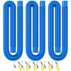 Pool Hose for Above Ground Pools, 3 PACK 1.25" Pool Filter Hoses Accessory Pool Pump Replacement 41 Inch Long with Clamps