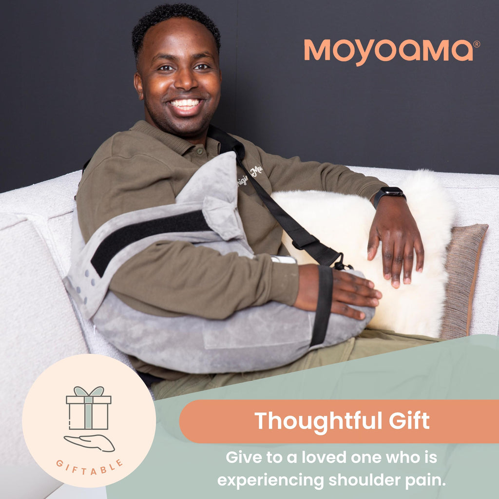 MOYOAMA Post Shoulder Surgery Pillow with Pocket- Rotator Cuff Pillows for Sleeping, After Shoulder Surgery Must Haves, Rotator Cuff Sleeping Pillow, Rotator Cuff Surgery Recovery Accessories