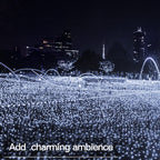 suddus 33ft 100 LED Outdoor String Lights, White Fairy Lights Battery Operated with Remote, Led Twinkle Lights for Bedroom, Backyard, Wedding, Tree, Mason Jar, Wall, Centerpiece, Christmas