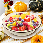 1pc Enamel Basin Vintage Salad Bowl Retro Enamel Bowl Round Salad Serving Bowl Metal Mixing Bowls Round Cereal Bowl To Go Plates with Lids Dough Making Basin Bowl Set Ceramics