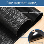 Chair Mat for Hard Floor, TYDLE 36"x48" Office Chair Mat for Hardwood Floor, Vinyl Mat for Gaming Chairs, Non-Slip Waterproof Floor Protector Rolling Computer Desk Mat for Home Office (Black)