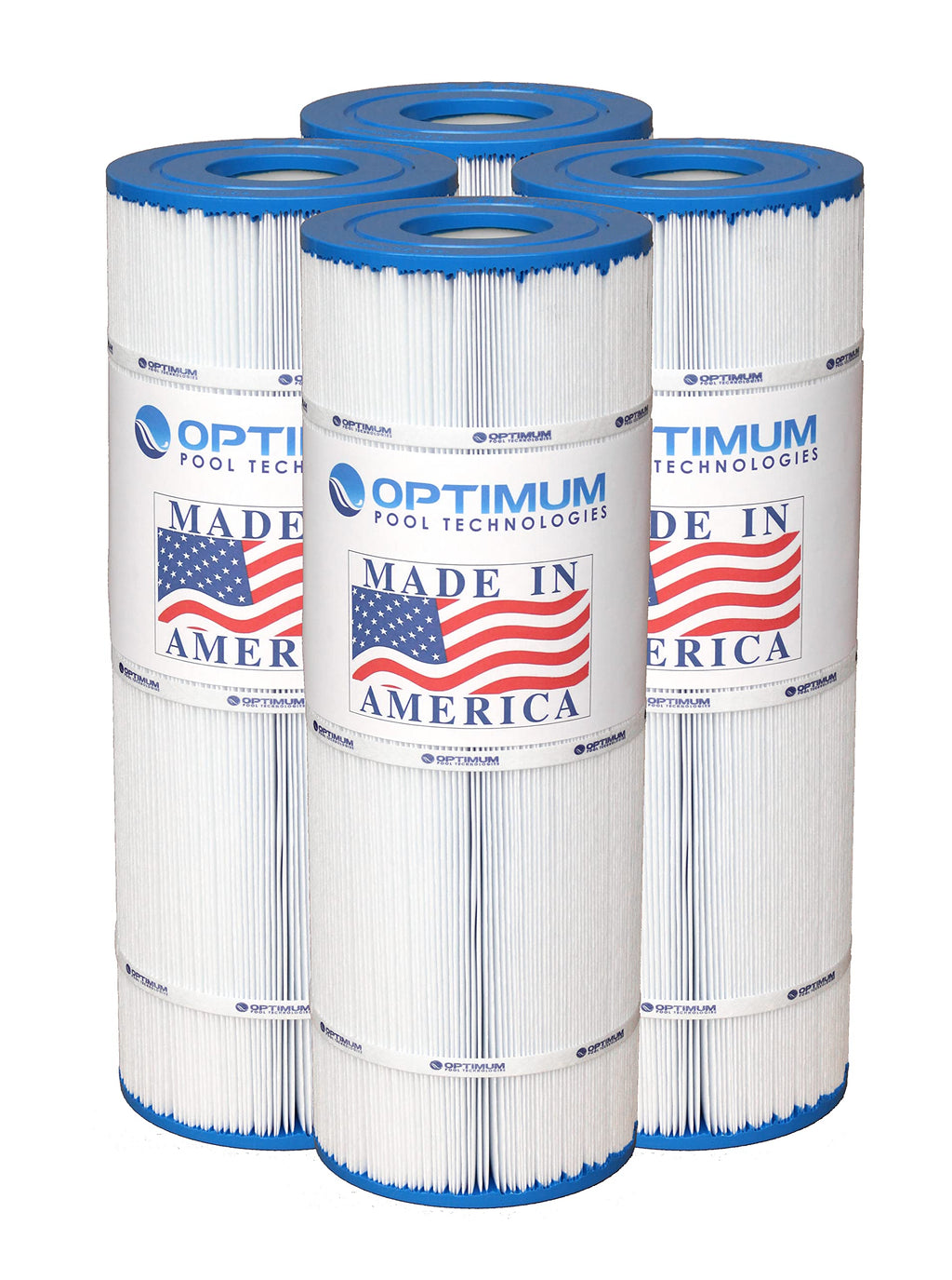 Optimum Pool Technologies® Pool Filter 4-Pack, Compatible Replacement for Pentair® Clean & Clear Plus 320 178580, R173573, Unicel C-7470, Pleatco PCC80, & Filbur FC-1976, FC-6465 Filter Cartridges