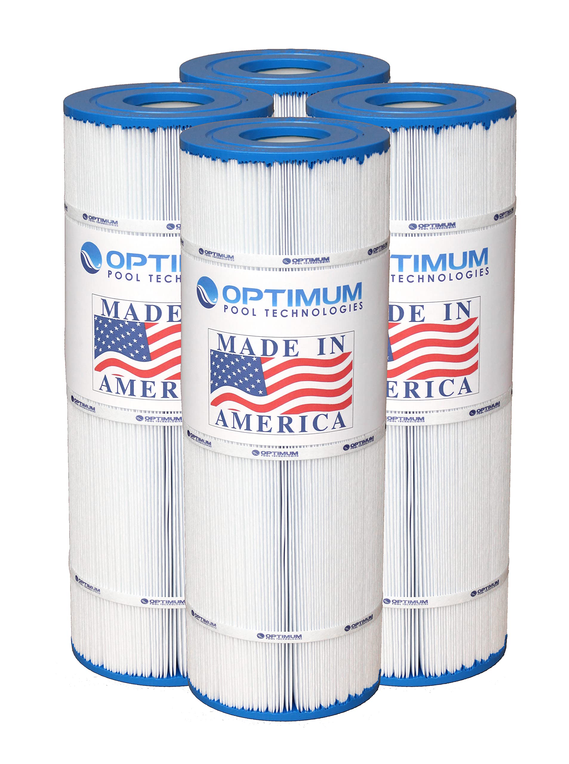 Optimum Pool Technologies® Pool Filter 4-Pack, Compatible Replacement for Pentair® Clean & Clear Plus 320 178580, R173573, Unicel C-7470, Pleatco PCC80, & Filbur FC-1976, FC-6465 Filter Cartridges