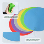6PCS Round Jar Gripper Pads, Multifunctional Rubber Jar Opener, Heat Insulation Pad Kitchen Coasters for Elderly Senior Suffering from Weak Hands Arthritis, 6 Colors…