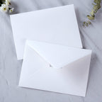 PONATIA 50 PCS/Pack A7 Envelopes, 5.25 x 7.5'' White Envelopes, Perfect For 5 x 7'' Wedding Invitation Cards, Christmas Gift Cards Envelopes, Acrylic Invitations, Photos