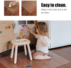 Kuyal Clear Chair Mat, Hard Floor Use, 48" X 53" Transparent Office Home Floor Protector mat Chairmats (48" X 53" Rectangle)