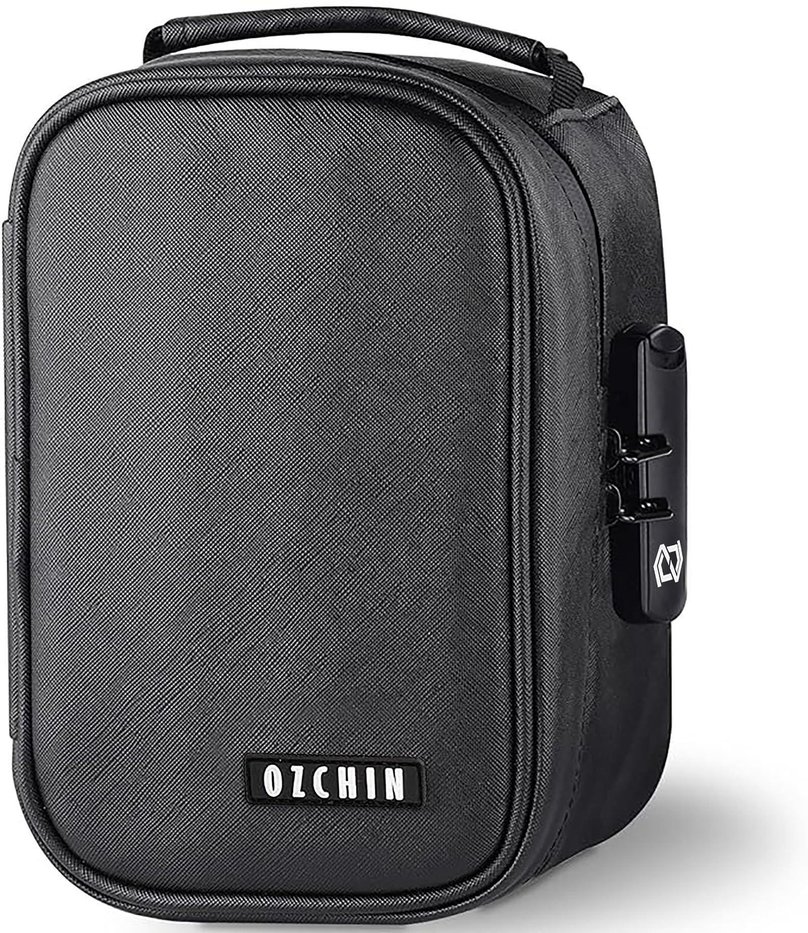 OZCHIN Smell Proof Bag with Combination Lock Lunch Bag File Organizer Case Container; Medicine Lock Bag Travel Storage Case