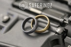 SafeRingz Metallic Silicone Wedding Ring, 6mm, Made in the USA, Men or Women, Gunmetal 9