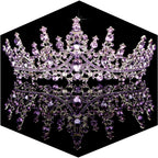 TOBATOBA Tiaras for Women, Purple Crystal Tiara Crowns for Women, Wedding Tiara for Bride Queen Crown, Royal Princess Quinceanera Headpieces for Birthday Prom Pageant Halloween Cosplay Accessories