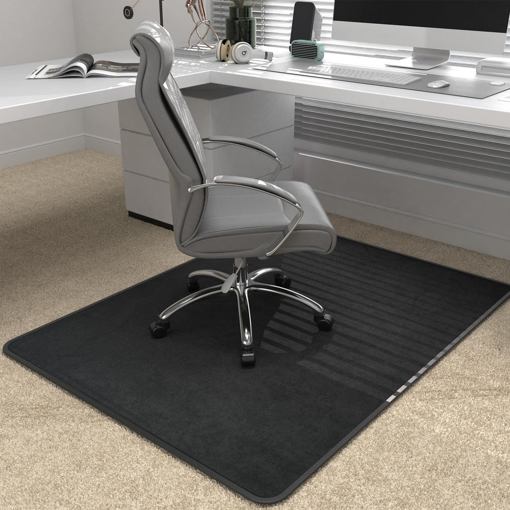 Placoot Heavy Duty Office Chair Mat for Carpet and Hardwood Floor Bohemian Desk Chair Mat Rug 36'' x 48'' Jacquard Woven Surface Floor mats for Office Home