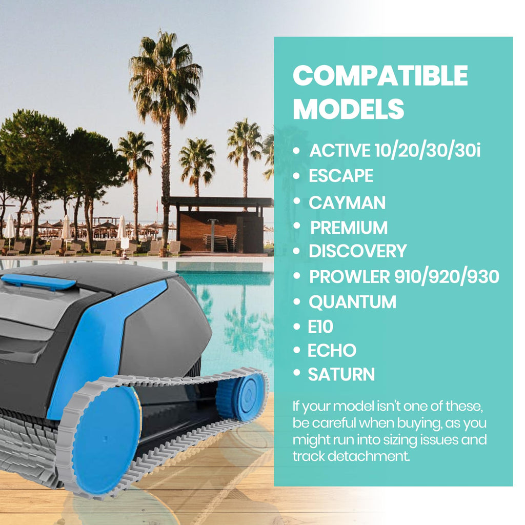 Calvana (2 Pack) Replacement Gray Tracks for Maytronics Dolphin Robotic Pool Cleaners with Part Number 9983152-R2 Dolphin Parts