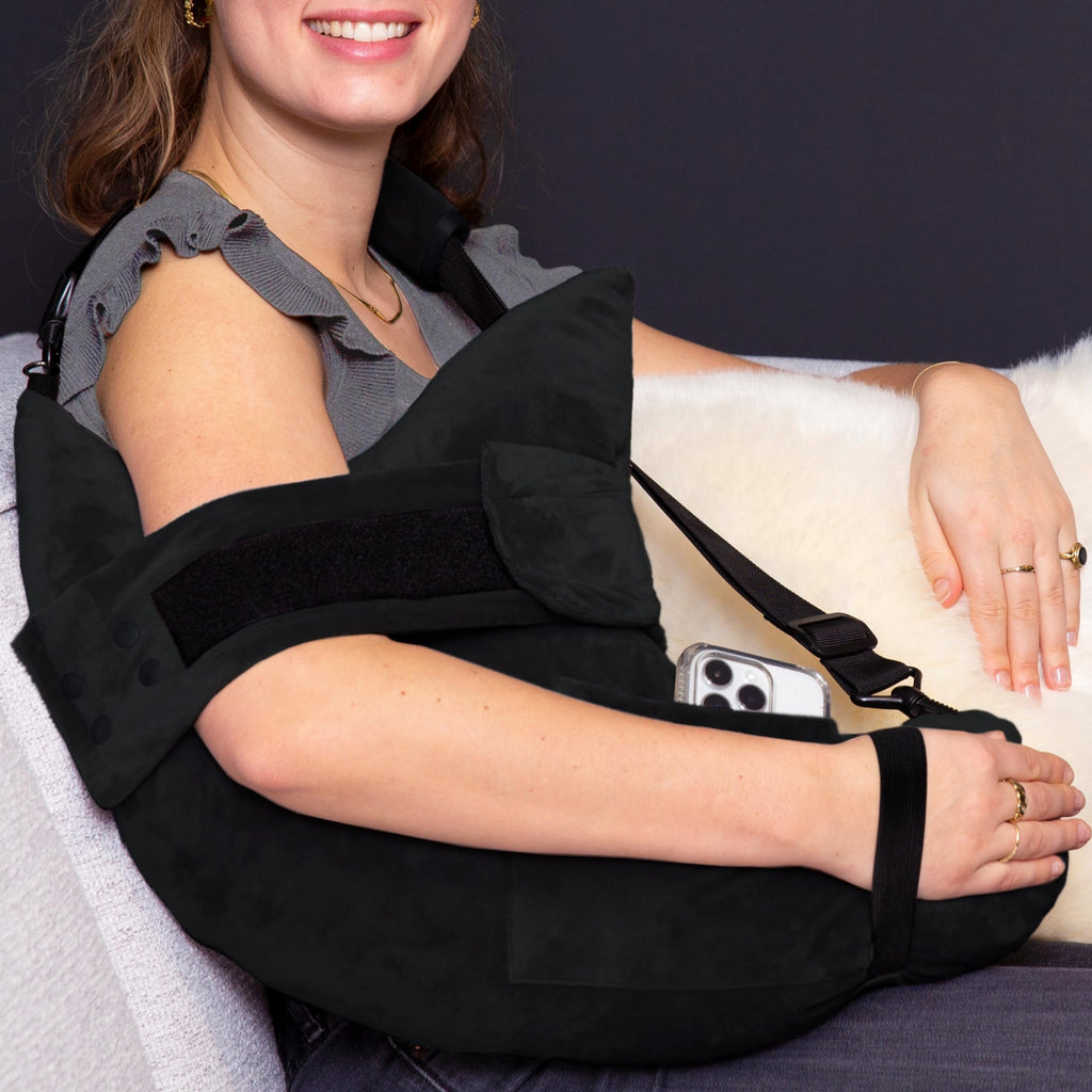 MOYOAMA Post Shoulder Surgery Pillow with Pocket- Rotator Cuff Pillows for Sleeping, After Shoulder Surgery Must Haves, Rotator Cuff Sleeping Pillow, Rotator Cuff Surgery Recovery Accessories