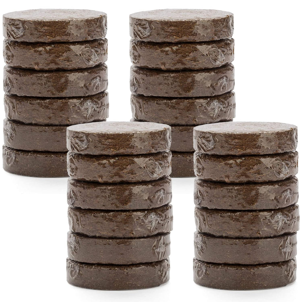 Potting Soil for Indoor/Outdoor Plants, Expands to Fit 3 Inch and 4 Inch Pots - 24 Pack