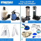 SWIMLINE HYDROTOOLS Manual Pool Vacuum Head Attachment For Inground & Above Ground Pools |Weighted Swimming Pool Vac Head Half Moon W/ Bristles| Swivel Hose 1-1/4 or 1-1/2’’| Clean Debris Corners