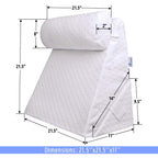 Flexicomfort Bed Wedge Pillow for Sleeping -Adjustable Post Surgery Pillow (7 in 1) -%100 Memory Foam -Head Support Cushion -Incline -Leg Elevation -Pregnancy - Washable Cover - Large 24 Inch