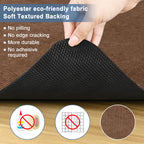 Placoot Office Chair Mat for Hardwood Floor, 55"x35" Corduroy Surface Computer Chair Mat, Desk Chair Mat, Large Anti-Slip Rubber Bottom Floor Protector for Home Office Brown