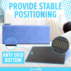 JJ CARE Bed Wedges & Body Positioners - 23.6 Inch, 30 Degree Curved Body Positioning Wedge Pillow for Side Sleeping, Foam Wedge Pillow for Bed Ridden with Pillow Case