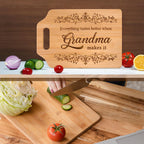 AceThrills Gifts for Grandma, Grandma Birthday Gifts - Engraved Bamboo Cutting Board 12.3"L x 8.7"W x 0.4"Th - Christmas Birthday Gifts for Grandma, Grandma gifts from Grandkids