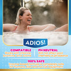 ADIOS! 3-in-1 Spa Cleaner - Clarifies Water, Stops Scum and Removes Foam, Works with Chlorine and Bromine 16oz