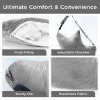 Zomaple Shoulder Surgery Pillow - Pain Relief For Torn Rotator Cuff, Broken Arm, Dislocated Shoulder & Post-op Care - After Surgery Recovery Healing & Side Sleeping Arm Support Pillow with Gel Pack