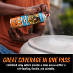 Gorilla Waterproofing Spray Clear, Flexible Rubberized Sealant Coating, Paintable UV Resistant, Seals Water Air Moisture, 14 oz (Pack of 2), for Roofs Gutters Skylights RVs Windows & More