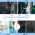Door Alarms for Kids Safety, Window Alarm Pool Alarms Door Alarm for Home Security, 2-in-1 Alarm & Chime, 3-Level Volume Control, Wireless Alarm for House Hotel Cars Sheds Caravans (3 Pack)