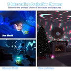 Night Light Projector,Ocean Star Night Light for Kids Room,Dinosaur Toys with 360° Rotation,Remote and Timer,3 Projection Films,17 Light Modes,9 Lullaby Songs,Birthday Christmas Gifts Kids Toys