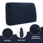 HOMBYS Lumbar Support Pillow for Recliner Chair, Memory Foam Back Support Cushion for Elderly,Extra Large Lumbar Support Pillow with Extension Straps