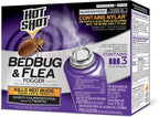 HOT SHOT Bed Bug & Flea Fogger, 3 Count (Pack of 1), Kills Fleas Indoors, Get Rid of Fleas In House, Inhibits Reinfestation Up to 7 Months