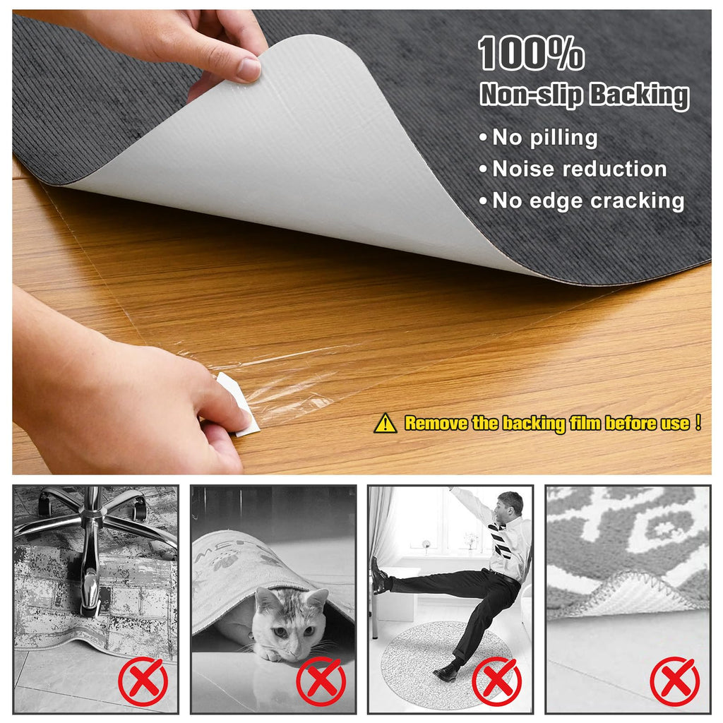 Placoot Desk Chair Mat for Hardwood Floor & Tile 55"x35" Office Chair Mat for Rolling Chairs Large Anti-Slip-Recyclable Material Computer Chair Mat Rug for Office/Home