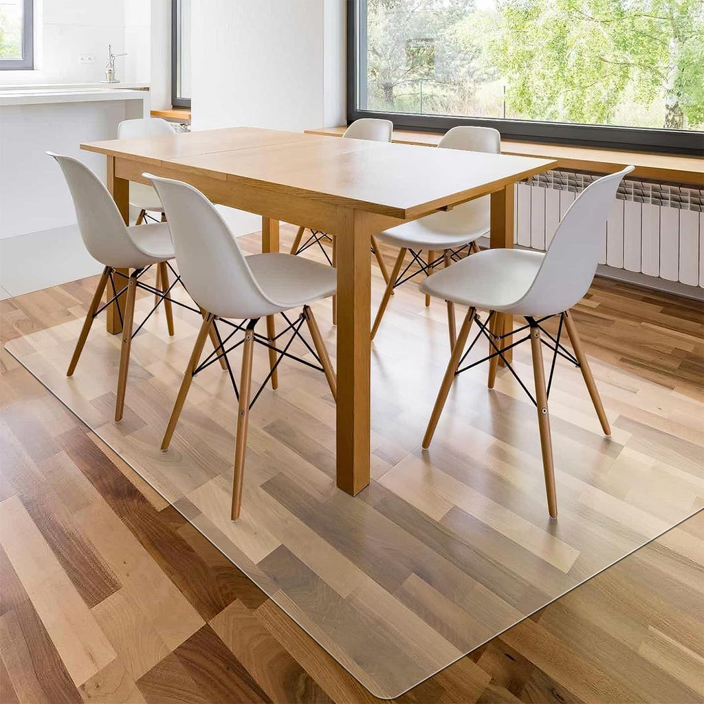 Vicwe Chair Mat for Hardwood Floor, 4.75'×7' Large Office Chair Mats, Clear Floor Protector Mat, Easy Rolling Chair Mats for Dining Room, Easy to Clean (57" X 84" Rectangle)
