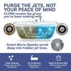 CLYND Jetted Tub Cleaner for the Jets and the Tubes 24 Tablets Hot Tub Cleaner for Jet Bathtub Heavy Duty - No Harsh Chemicals and Septic Safe - Compatible with Whirlpool, Spa, Jetted Bath