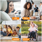 Gel Seat Cushion, Cooling seat Cushion (Super Large & Thick), Breathable Honeycomb Design Absorbs Pressure Points Seat Cushion, Gel Cushion for Office Chair, Home Car seat Cushion for Wheelchair