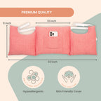 MOYOAMA Post Mastectomy Pillow - Recovery After Breast Cancer Surgery, Breast Augmentation - Lightweight Post Surgery Pillow with 4 Built-in Pockets to Support Healing - Breast Cancer Gifts for Women