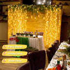 JMEXSUSS 800 LED Christmas Lights Outdoor Indoor String Lights with 8 Modes Warm White Christmas Tree Lights Plug in for Patio Garden Tree Party Yard Decoration