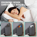 Vekkia Full Size Bed Wedge Pillow/Headboard Pillow Wedge/Mattress Wedge,Bed Gap Filler to Close Gap (0-6") Between Headboard and Mattress (Gray 54"x10"x6")