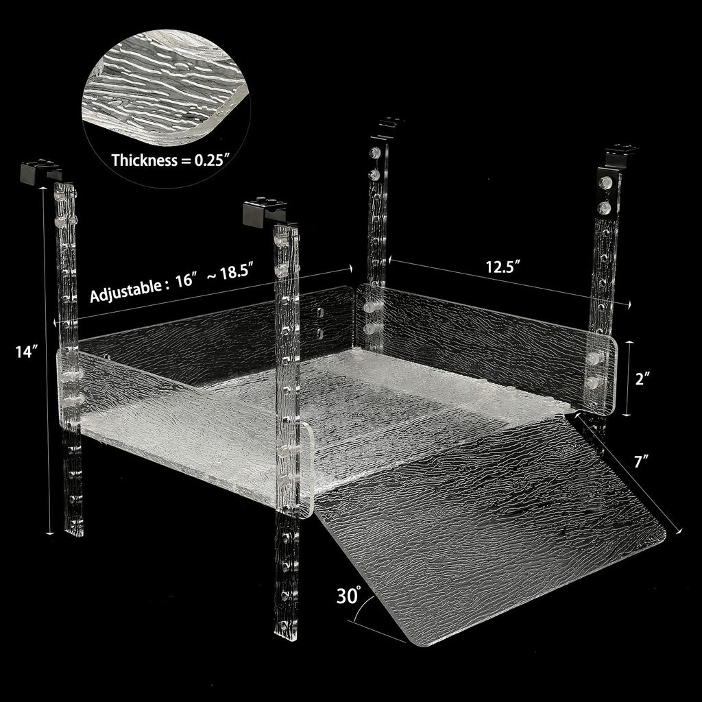 LYL LEYOULAND Hanging Turtle Basking Platform for Aquatic Turtles 40 75 Gallon, Aquatic Reptile Ramp Dock, Turtle Terrace, Turtle Tank Accessories