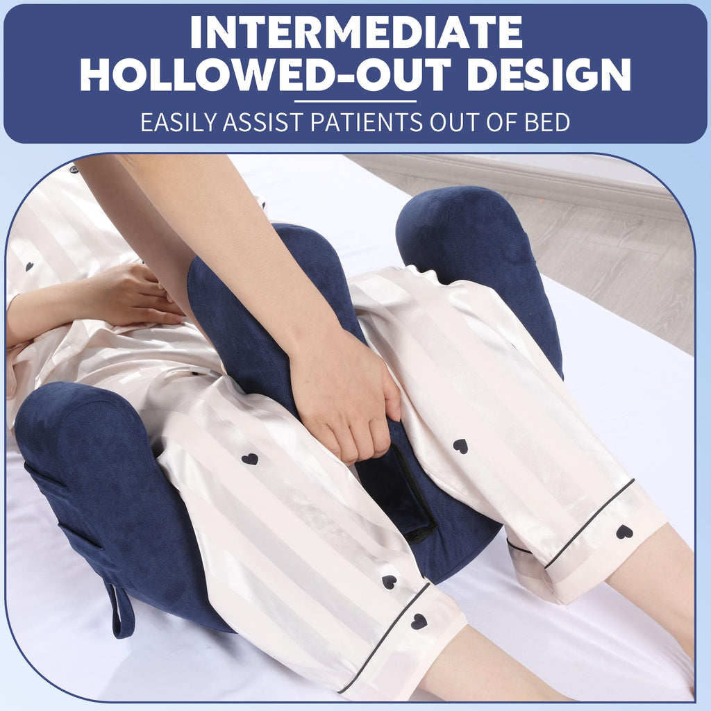 MABOZOO Patient Turning Device with Handle Hole, U-Shaped Velvet Turning Pillow Bedridden Nursing Pillow, Helping The Elderly Turn Over Pillow for The Elderly, Paralyzed, Disabled, Bedridden Patient