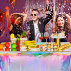6 Pack Iridescence Plastic Tablecloths Shiny Disposable Laser Rectangle Table Covers Holographic Foil Tablecloth Iridescent Party Decoration Birthday Bridal Wedding Christmas 54" x 108"(Laser)